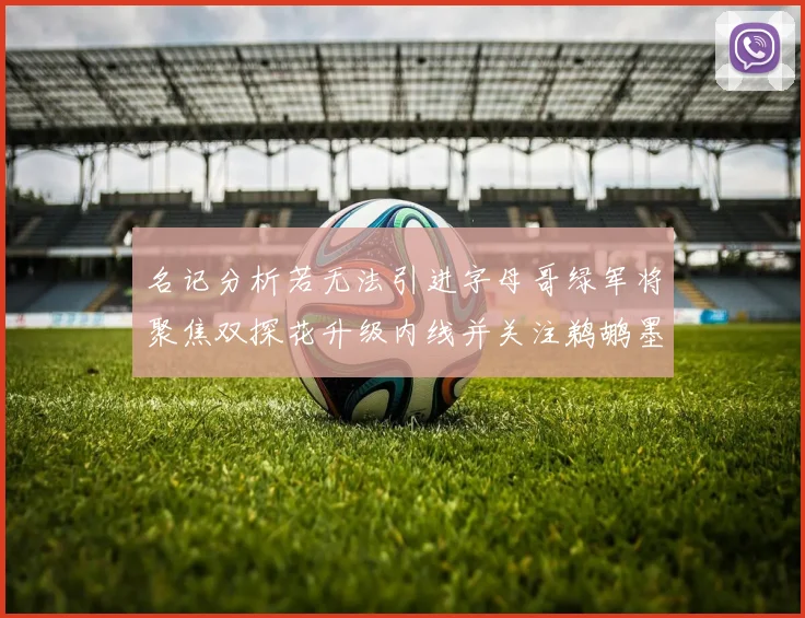 名记分析若无法引进字母哥绿军将聚焦双探花升级内线并关注鹈鹕墨菲